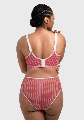 Christmas Holiday Edit Unlined Plus Size Non-padded Underwire Adjustable Straps Full Coverage Bra