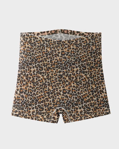 Mid-Rise Ice Silk Leopard Panties (6 Pack)