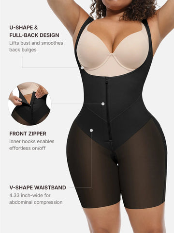 Shapecurve U-Shaped Tummy Control Butt Lift Shaper Bodysuit