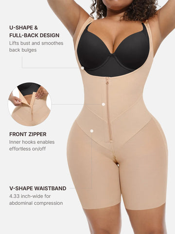 Shapecurve U-Shaped Tummy Control Butt Lift Shaper Bodysuit