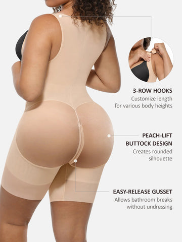 Shapecurve U-Shaped Tummy Control Butt Lift Shaper Bodysuit