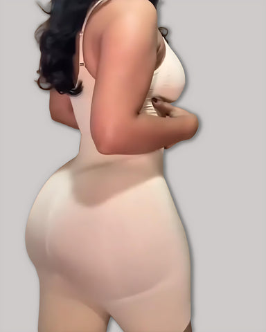 Women's High Elastic Zipper Adjustable Straps Breathable Mesh Design Tummy Control Body Shaper