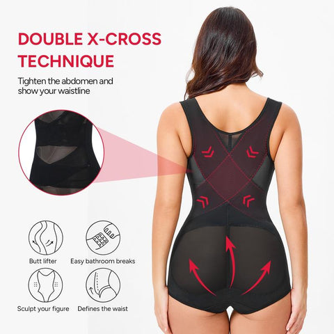 Shapecurve Shapewear Bodysuit Mesh Breathable, Invisible Tummy Control
