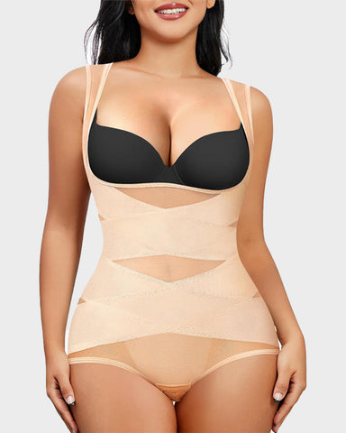 Shapecurve Shapewear Bodysuit Mesh Breathable, Invisible Tummy Control