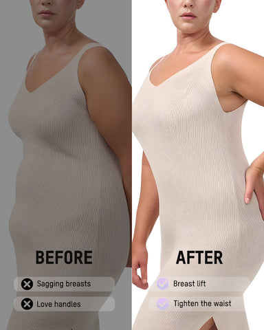 Women's High Elastic Zipper Adjustable Straps Breathable Mesh Design Tummy Control Body Shaper