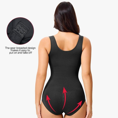Women Seamless Round Neck Tummy Control Bodysuit