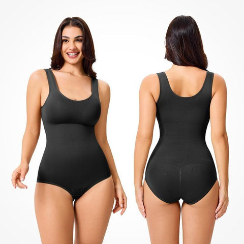 Women Seamless Round Neck Tummy Control Bodysuit