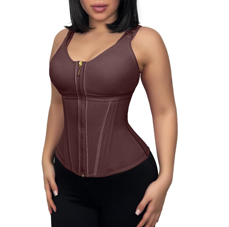 Double Layer Tummy Control Shaper with Bra