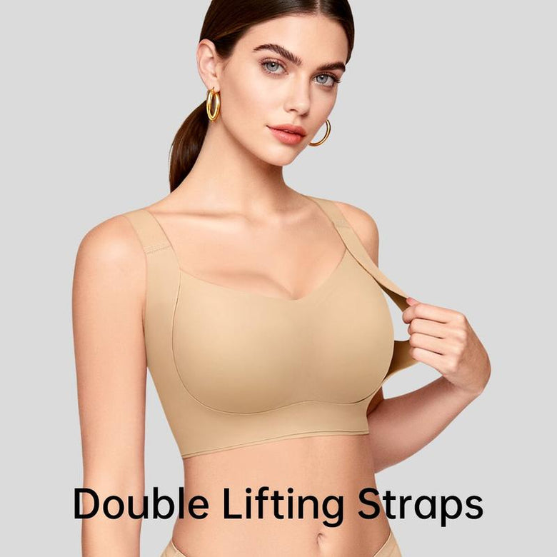 Women Wireless Push Up Jelly Bra Supportive Seamless Bras