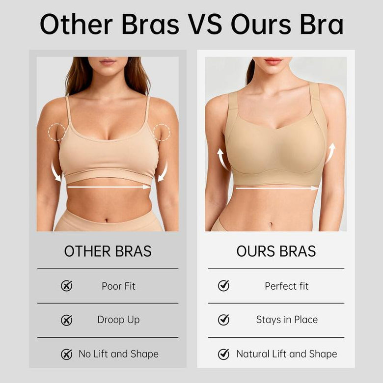 Women Wireless Push Up Jelly Bra Supportive Seamless Bras