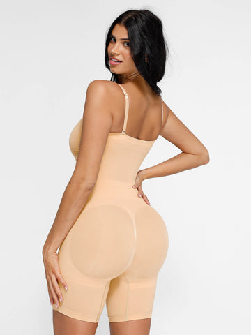 Shapecurve Seamless Strapless Bodysuit with Removable Straps