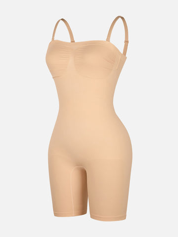 Shapecurve Seamless Strapless Bodysuit with Removable Straps
