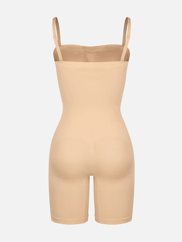 Shapecurve Seamless Strapless Bodysuit with Removable Straps