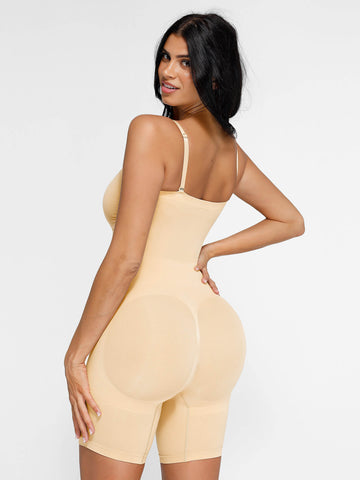 Shapecurve Seamless Strapless Bodysuit with Removable Straps