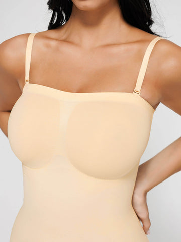 Shapecurve Seamless Strapless Bodysuit with Removable Straps