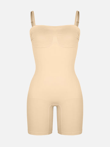 Shapecurve Seamless Strapless Bodysuit with Removable Straps