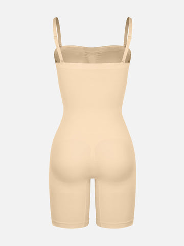 Shapecurve Seamless Strapless Bodysuit with Removable Straps