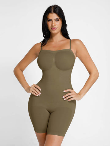 Shapecurve Seamless Strapless Bodysuit with Removable Straps