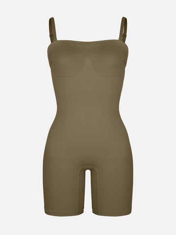Shapecurve Seamless Strapless Bodysuit with Removable Straps