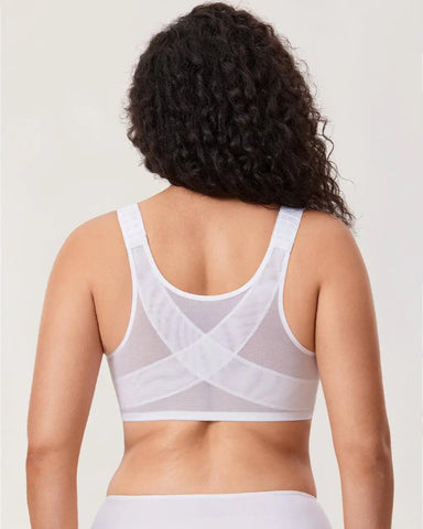 Women’s Front Closure Bra Full Coverage Posture Support Underwire Bra