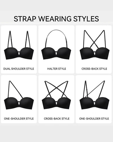 Comfortable Seamless Non-Slip Wireless Padded Support Bra