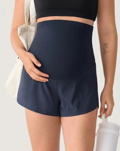 Maternity Dolphin Workout Shorts, Over-Belly, Summer Running