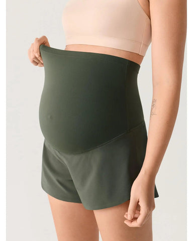 Maternity Dolphin Workout Shorts, Over-Belly, Summer Running