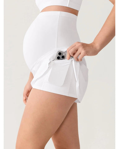 Maternity Dolphin Workout Shorts, Over-Belly, Summer Running
