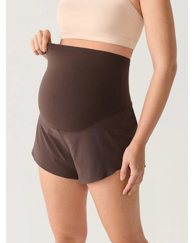 Maternity Dolphin Workout Shorts, Over-Belly, Summer Running