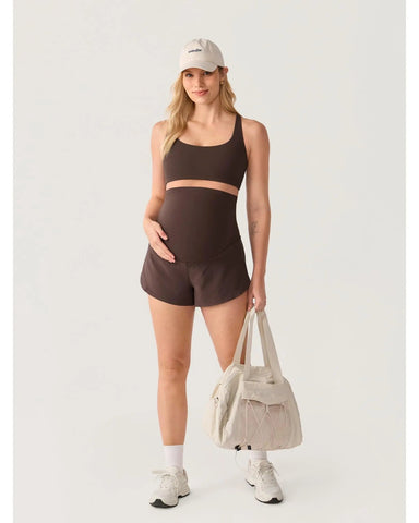 Maternity Dolphin Workout Shorts, Over-Belly, Summer Running