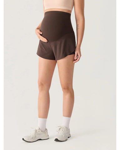 Maternity Dolphin Workout Shorts, Over-Belly, Summer Running