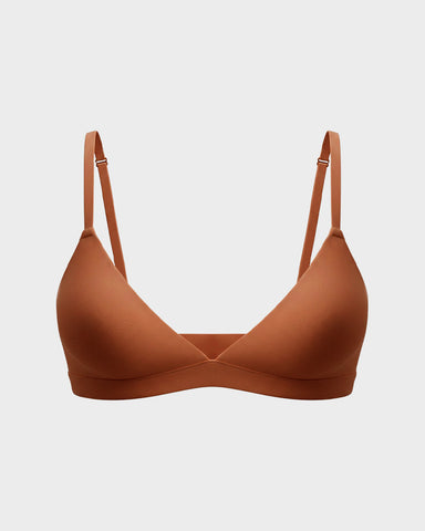 Soft, Seamless Wireless Plunge Bra