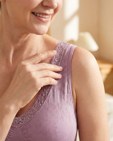 Women’s Wireless Lace Bra with Maximum Support