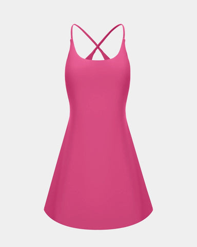 Cloudful™ 2-in-1 Backless Flare Dress – Easy Peezy Edition