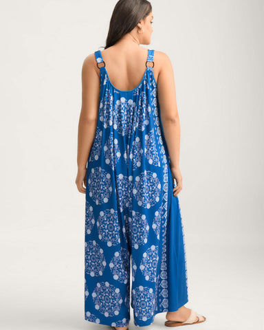 Sunlit Stretch Adjustable Strap Jumpsuit