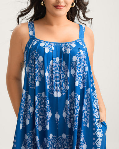 Sunlit Stretch Adjustable Strap Jumpsuit