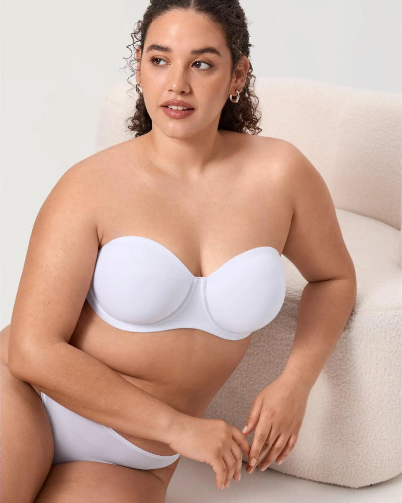 Women’s Plus Size Strapless Full Coverage Underwire Bra