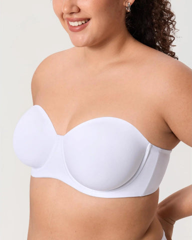 Women’s Plus Size Strapless Full Coverage Underwire Bra