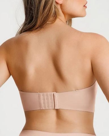 Seamless Strapless Push-Up Bra with Removable Pads