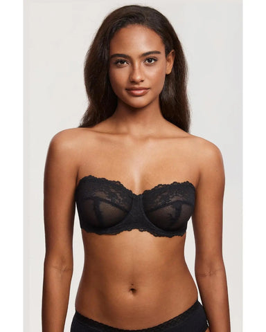 Lace Strapless See-Through Plus Size Convertible Underwire Bra