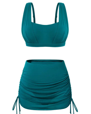 Tummy Control Swim Skirt Swimsuit