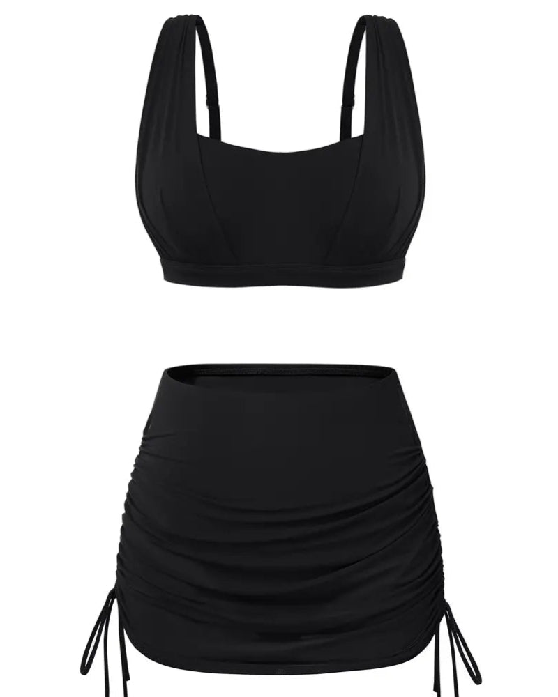 Tummy Control Swim Skirt Swimsuit