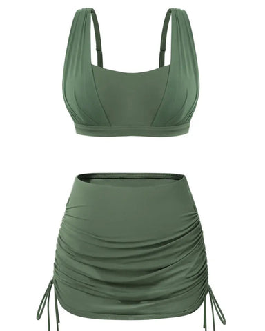 Tummy Control Swim Skirt Swimsuit