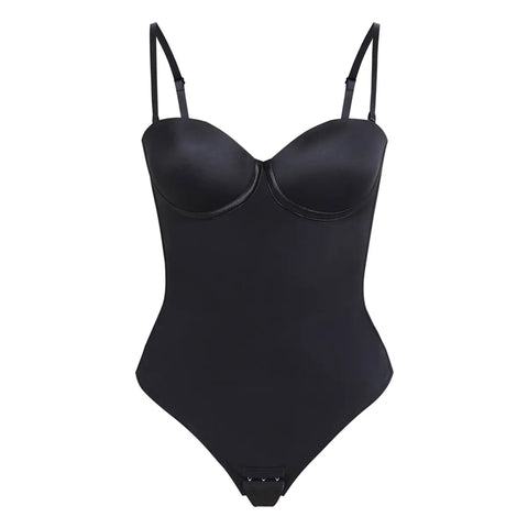 Seamless Lace-Up Bodysuit for Effortless Curves