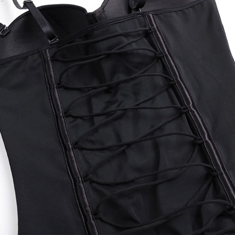 Seamless Lace-Up Bodysuit for Effortless Curves