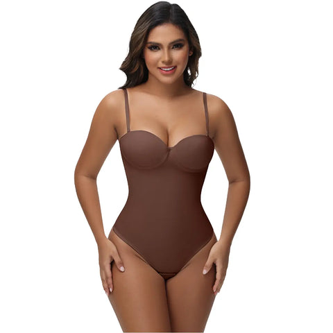 Seamless Lace-Up Bodysuit for Effortless Curves