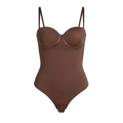 Seamless Lace-Up Bodysuit for Effortless Curves