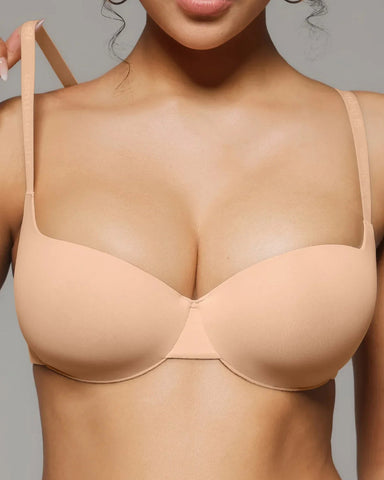 Seam-Free Push-Up T-Shirt Bra