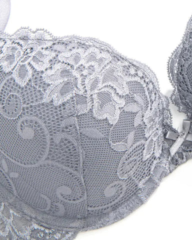 Full Coverage Floral Lace Support T-Shirt Bra