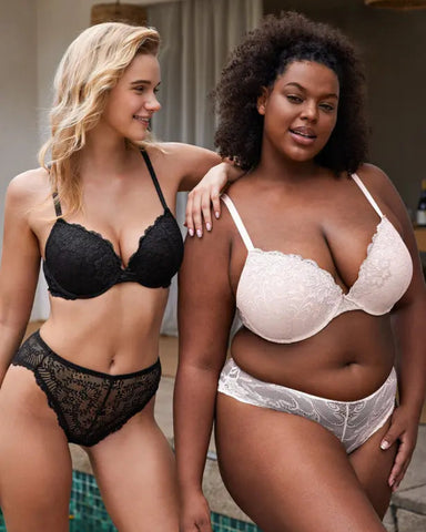 Full Coverage Floral Lace Support T-Shirt Bra